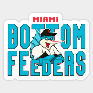 Miami Bottom Feeders Baseball Sticker